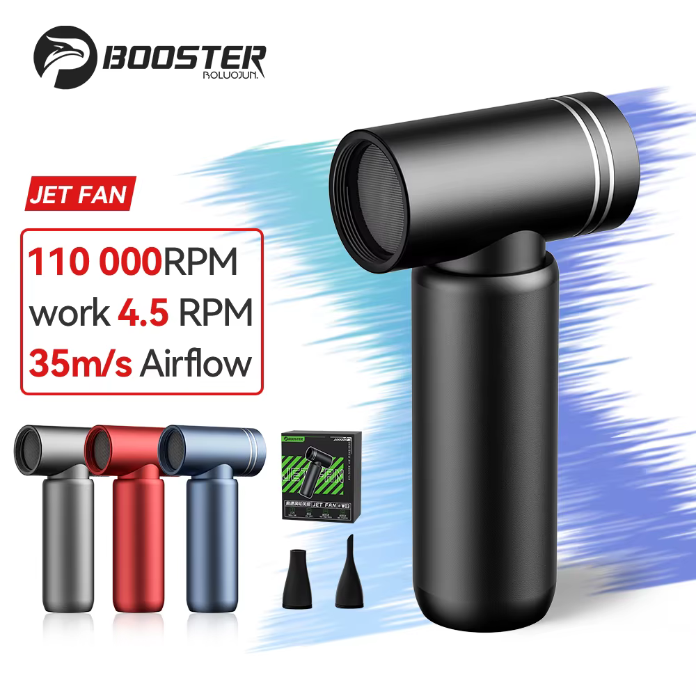 Booster Jet Fan Turbo Mini Souffleur d'air portable puissant 110000 RPM électrique Turbo ventilateur ventilateur plumeau d'air nettoyant nettoyage de voiture