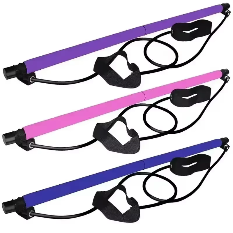 Kit de Barre de Pilates avec Bandes Empilables