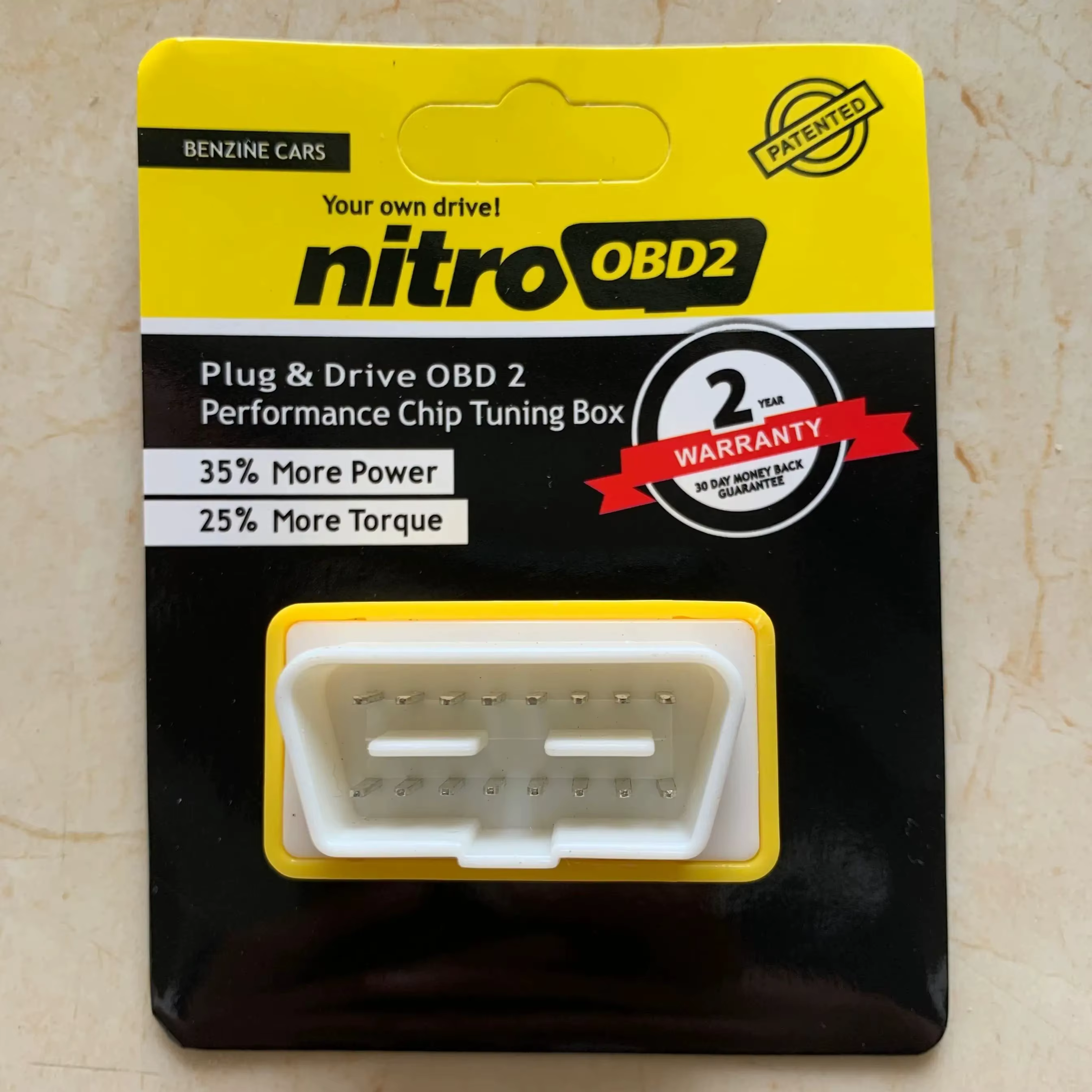 Boîte de réglage de puce NitroOBD2 Nitro OBD2, Interface de réglage de puce de Performance de prise et d'entraînement pour voitures à Benzine