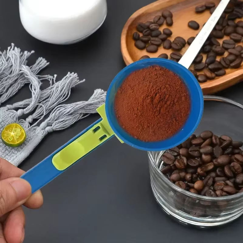 Cuillère à poudre de protéines en matériau PP Durable sans gâchis-entonnoir coulissant pour le lait et les suppléments