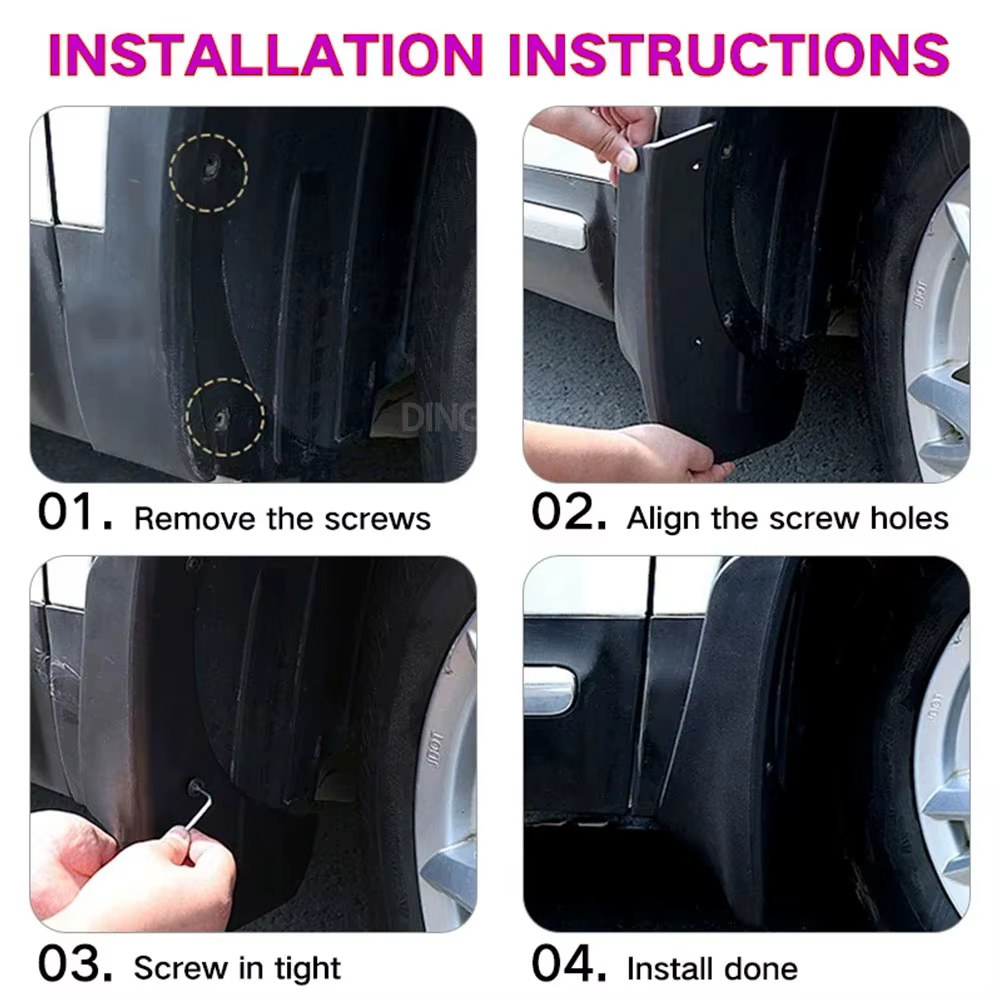 Pour Renault Captur 2019-2025 2020 2021 2022 2023 2024 garde-boue garde-boue garde-boue garde-boue accessoires de voiture