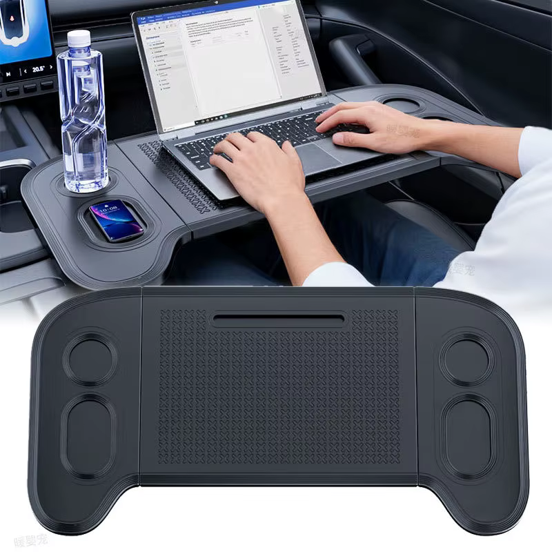 Table de bureau portable, accessoires de voiture pour Tesla, table à manger portable, table universelle pour voiture, plateau pour ordinateur portable sur volant, bureau de voyage