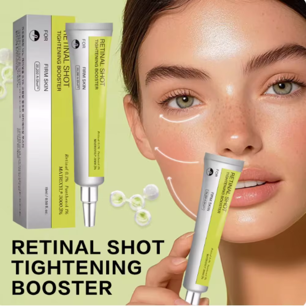 Celimax Corée : Coffret Crème Contour des Yeux Raffermissante au Rétinol Shot Booster 15ml+30ml et Sérum Hydratant Réparateur Pores et Cernes Soin de la Peau