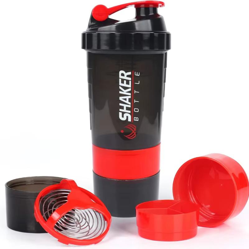 Bouteille Shaker anti-fuite avec 3 couches