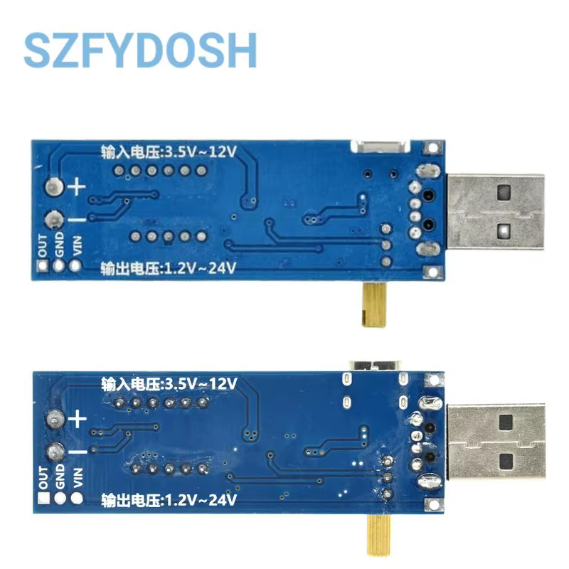 Boost Buck Converter USB Step ettes/Down Power Supply Tech DC-DC 5V à 3.3V / 12V Réglable Out DC 1.2V-24V