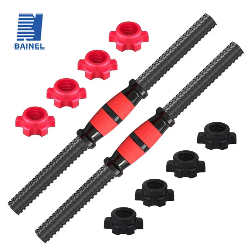 Barres d'haltères coordonnantes standard avec colliers Spinlock