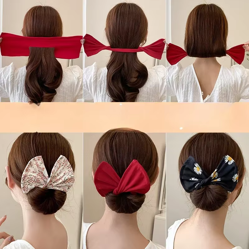 Pince à cheveux magique pour femmes, coiffure torsadée, style français élégant, beignet, chignon, accessoires pour femmes