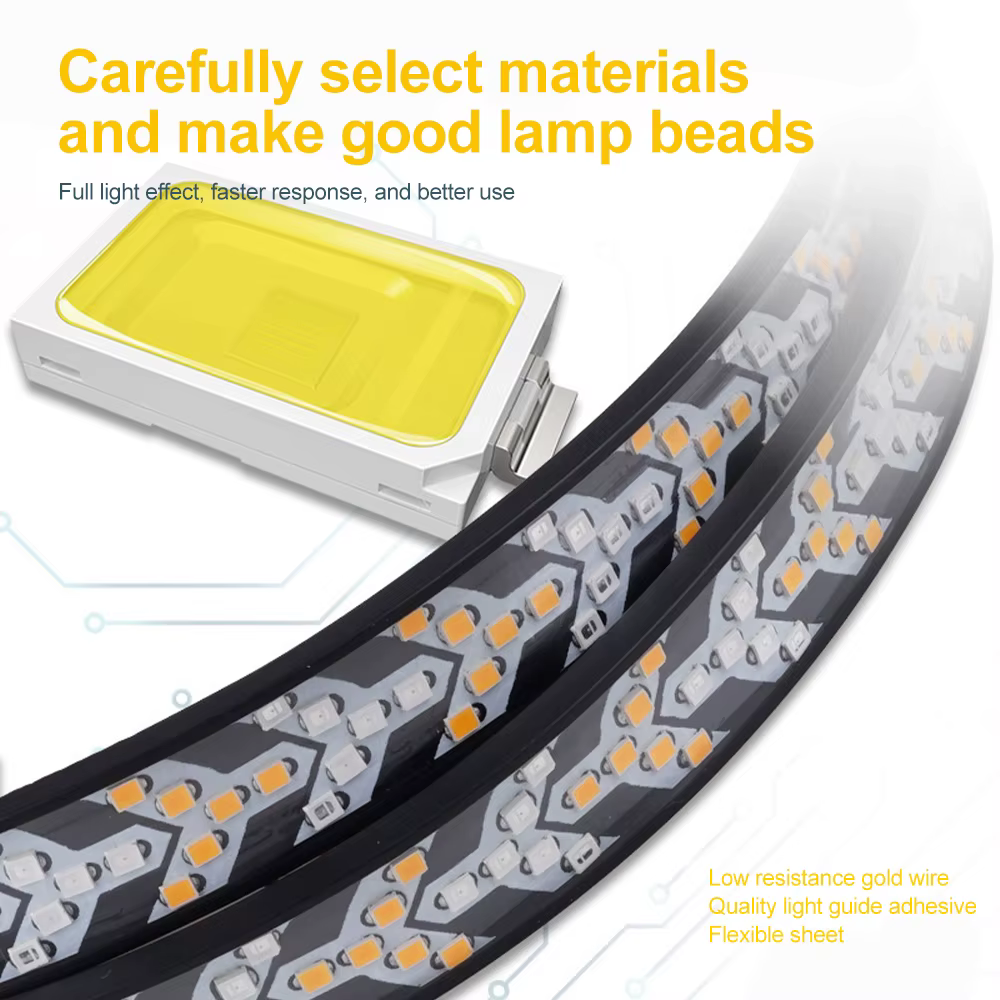 Bande lumineuse LED pour hayon de voiture et camion, clignotant dynamique, feu stop, feu de recul, barre lumineuse arrière pour pick-up et Jeep 12-24V