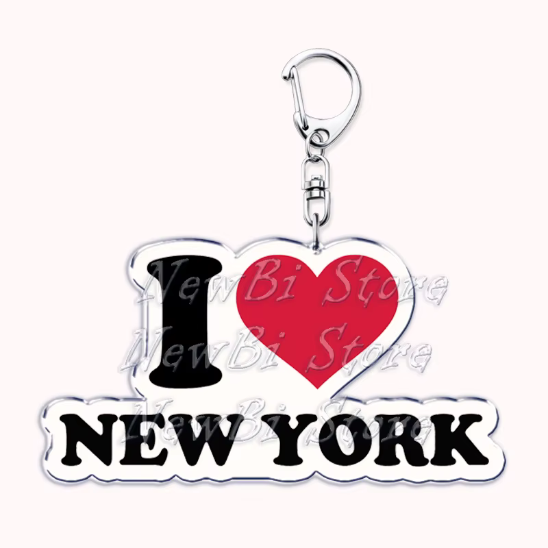 Hot Cites I Love PARIS LONDON porte-clés pour accessoires sac HONG KONG NEW YORK BANGKOK TOKYO SEOUL DUBAI porte-clés bijoux cadeaux