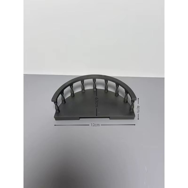 Balustrade de balcon miniature, accessoires pour maison de poupée, échelle 1:12, clôture de balcon incurvée pour décoration extérieure de maison de poupée