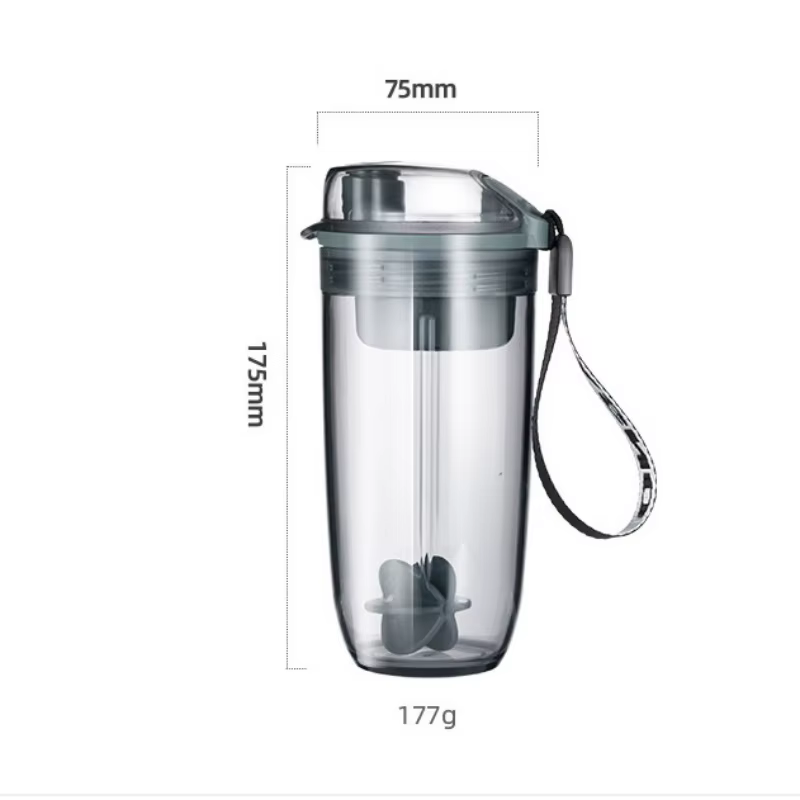 Bouteille Shaker avec Boule en Plastique Sans BPA