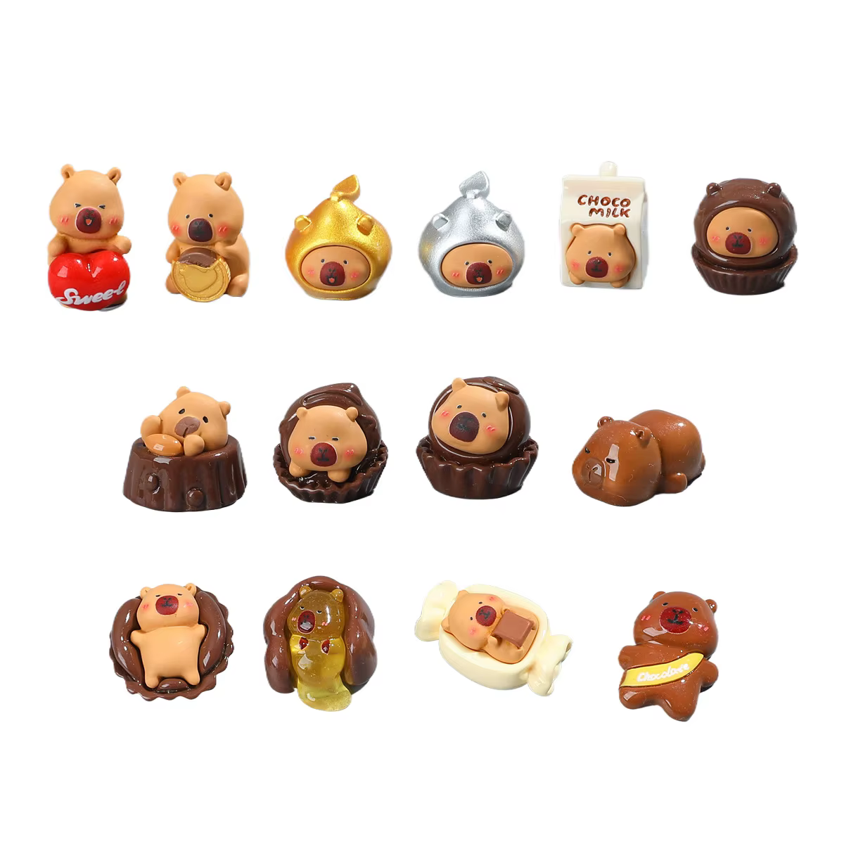 Accessoires DIY Capybara Pain : Ornement Mignon Façon Pain, Décoration de Bureau Amusante Faite Maison