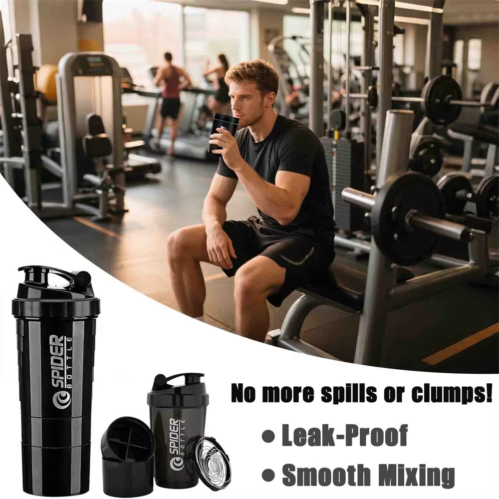 Bouteille Shaker à protéines Portable de 16oz