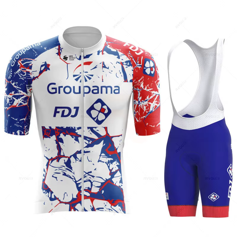 Maillot de cyclisme Fdj Team pour hommes