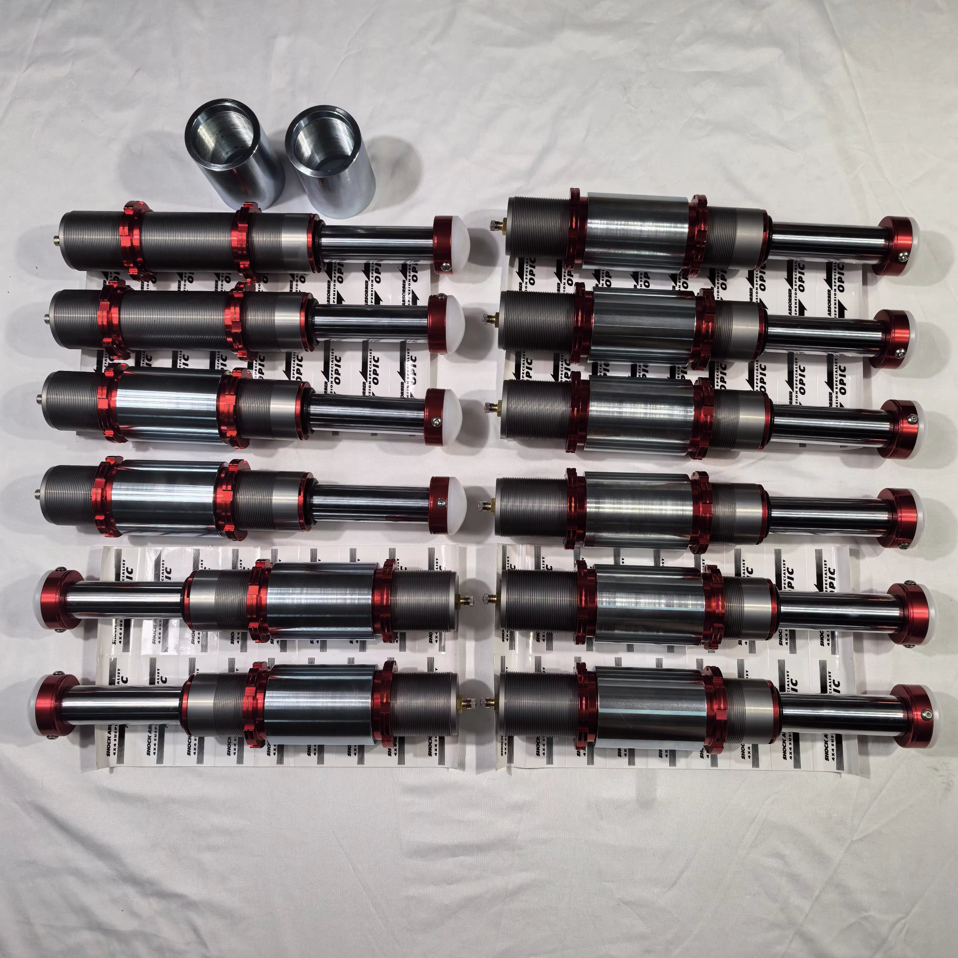 Amortisseur de suspension réglable OPIC de 4 pouces pour 4x4 tout-terrain avant et arrière, butée rouge de 2, 3 et 4 pouces