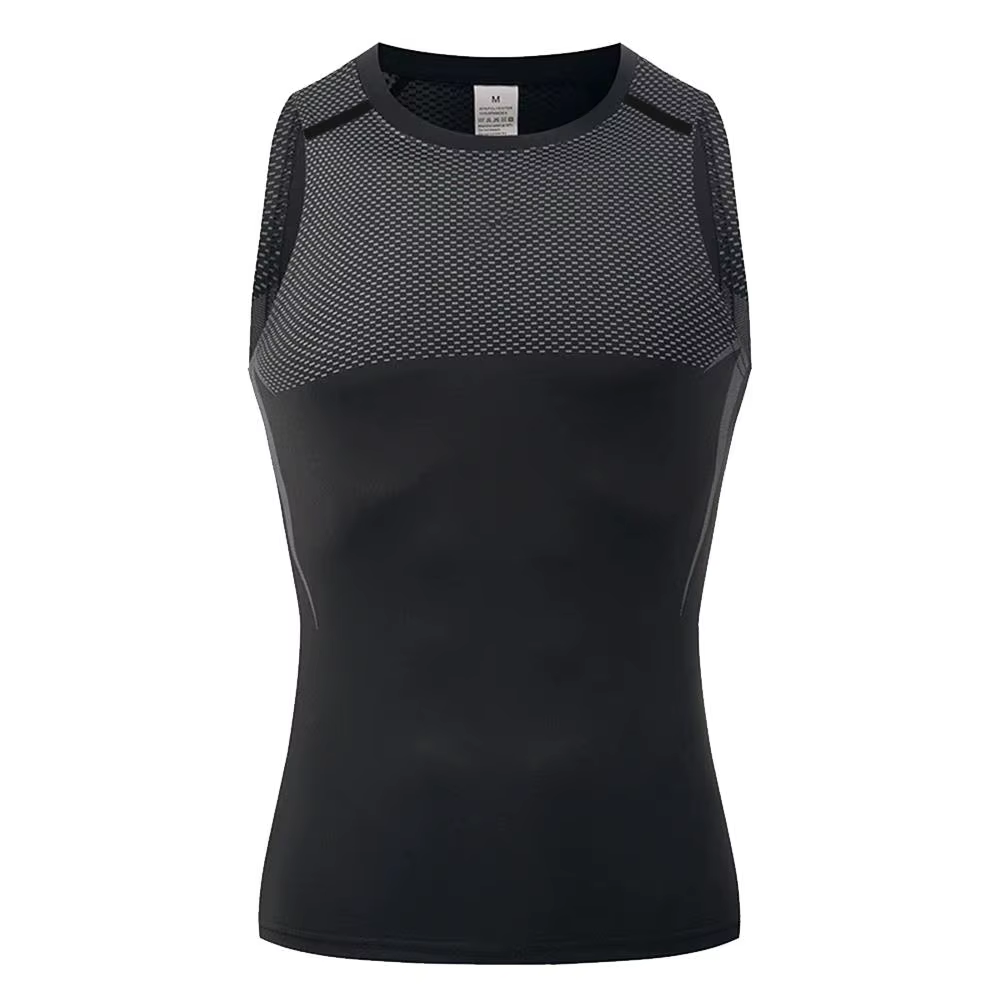 Débardeur Homme Fitness Séchage Rapide Respirant Entraînement Extérieur Course Exercice Léger Élastique Sans Manches