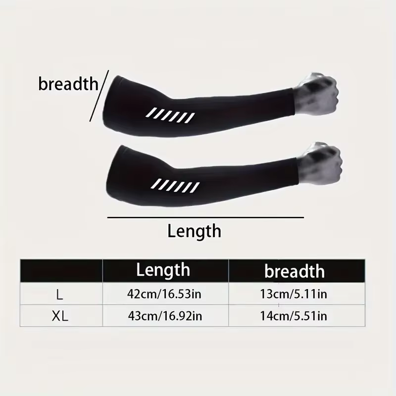 1 paire de manchons de sport légers et respirants pour hommes