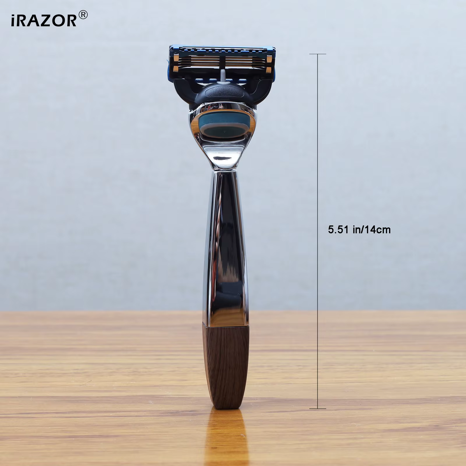 IRAZOR rasoir pour hommes à 5 lames pour le rasage carré robuste manuel rasoir de sécurité rasoir à barbe accessoires de barbier