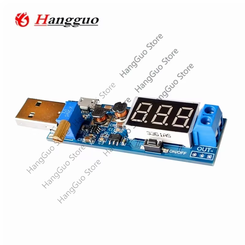 Convertisseur Boost Buck USB, Module d'alimentation élévateur/bas DC-DC 5V à 3.3V / 12V, sortie réglable DC 1.2V-24V