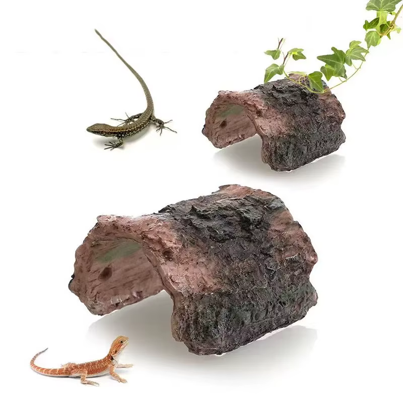Terrarium créatif pour reptiles, accessoires pour tortues, plate-forme de se prélasser, grotte en résine, jouet d'escalade, décoration d'aquarium, animaux rampants