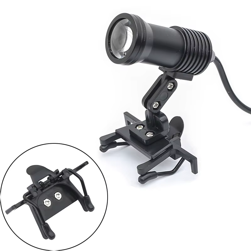 Loupe binoculaire médicale LED, pince de montage, accessoires dentaires, lunettes, dentiste, lampe de sauna surgiacl, lampe frontale