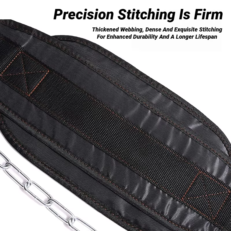 Ceinture de musculation épaissie avec chaîne pour dips