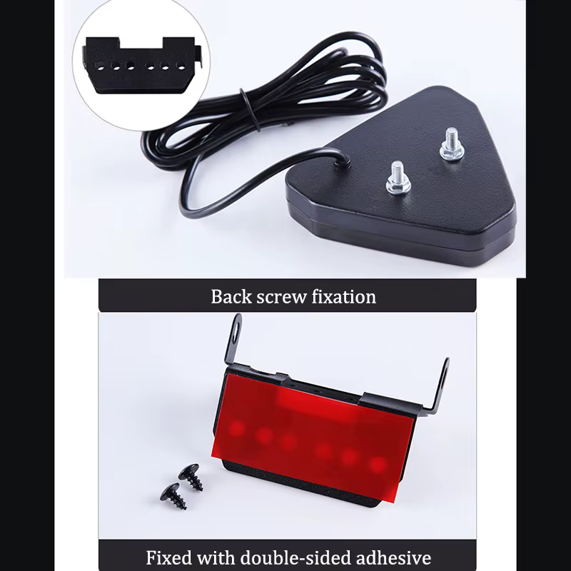 Flash F1 Triangle Style lumière voiture pilote arrêt feux de sécurité sport arrière troisième feu Stop Auto queue avertissement freinage Signal lampe 12V