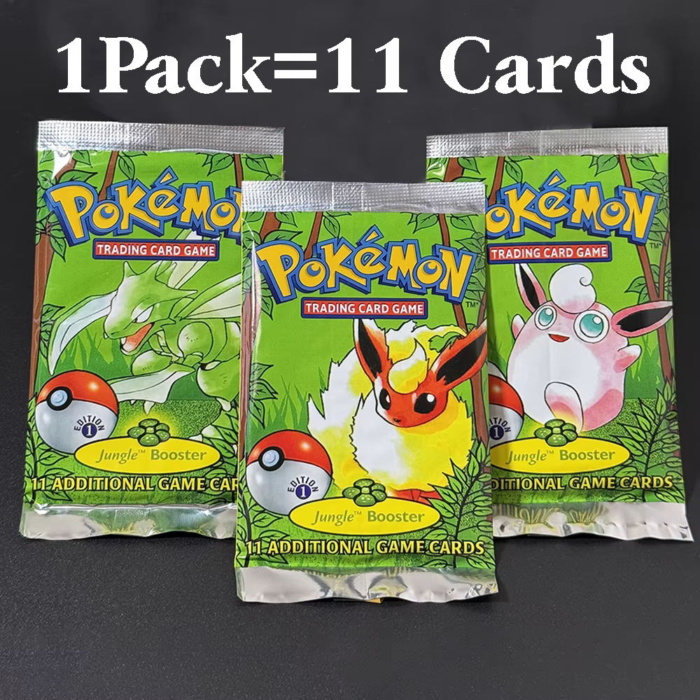 Pokémon Booster Box Packs TCG 1er jeu cartes Flareon Scyther Wigglytuff Charizrd Blastoise Venusaur aérodactyl Lapras Zapdos