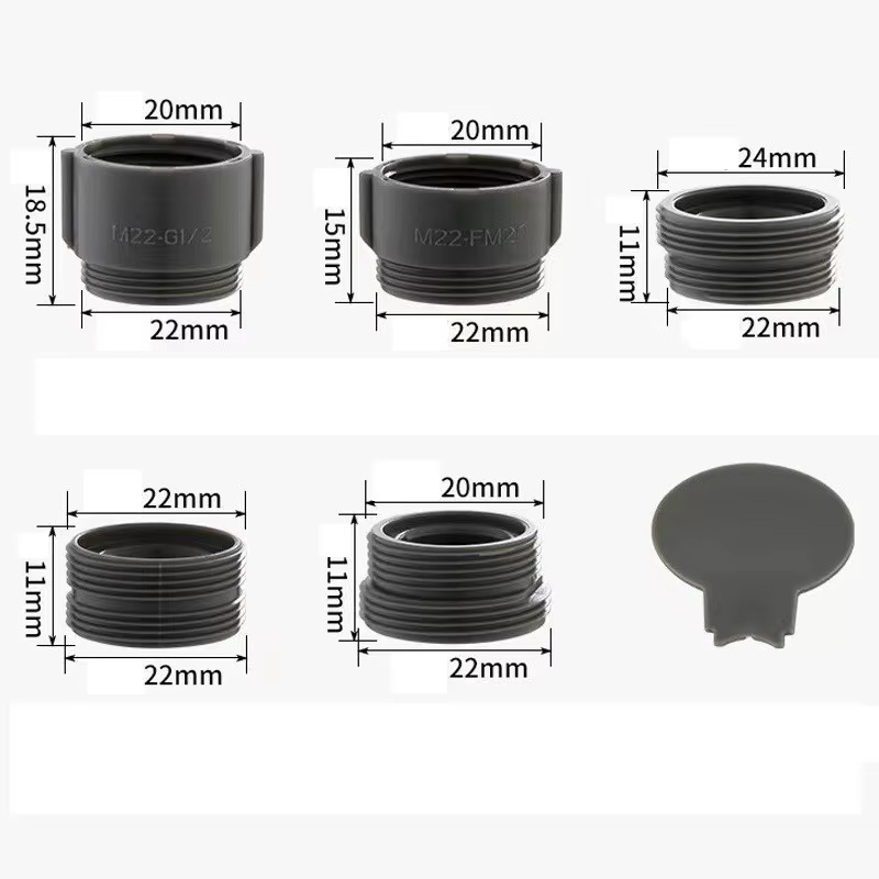 Adaptateur de robinet, connecteur de filetage ABS, Joints de robinet d'eau, purificateur d'eau, convertisseur de buse de barboteur pour salle de bains, accessoires de cuisine