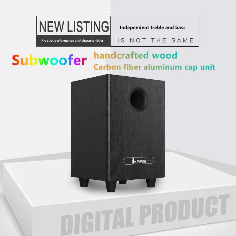 100W haute puissance 6.5 "Subwoofer passif haut-parleurs de cinéma maison basse haut-parleur de voiture amplificateur haut-parleurs Boom Box système sonore grande puissance
