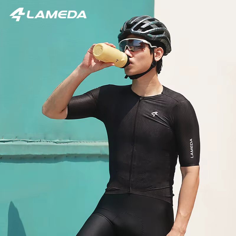 LAMEDA Maillot de cyclisme pour homme à manches courtes respirant à séchage rapide