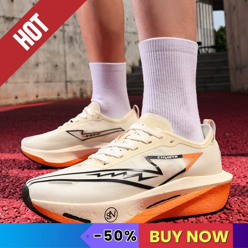 Chaussures de course de sport hommes Marathon baskets CarbonPlate léger respirant confortable femmes athlétique