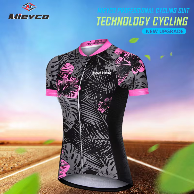 Maillot de cyclisme à manches courtes pour femme