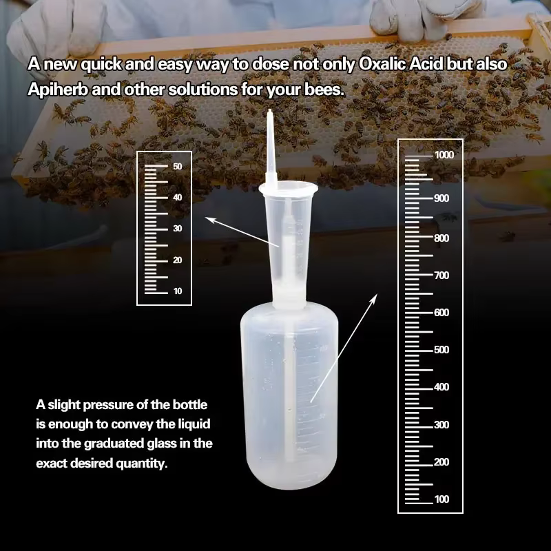 Seringue de dosage d'acide oxalique pour mesurer la quantité précise, traitement contre les varroas, flacon distributeur d'acide oxalique, outils d'apiculture