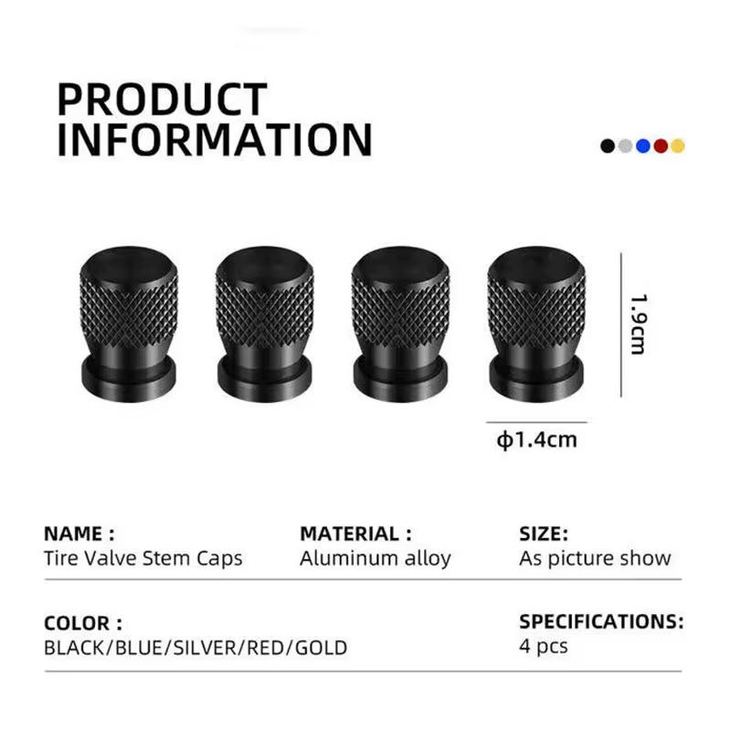 Bouchon de Valve de pneu de voiture, accessoires de voiture colorés, 4 pièces, pour Renault Captur