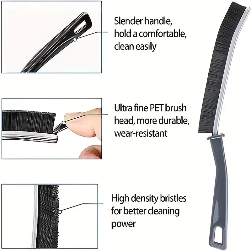 Brosse de nettoyage de vitres, brosses de nettoyage pour la maison, Joints de carrelage à poils durs, outils de nettoyage des fentes, accessoires