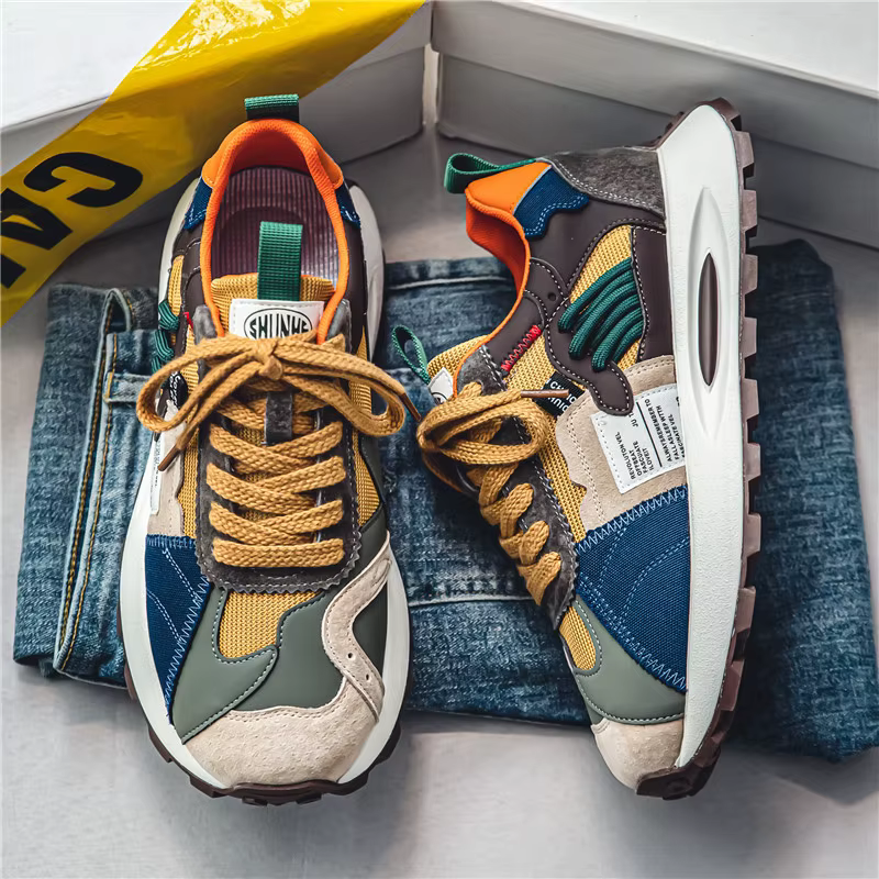 Chaussures de sport décontractées pour hommes, randonnée en plein air, tendance, mode streetwear, confortables