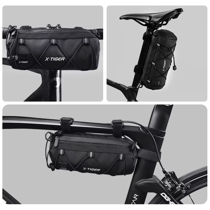X-TIGER sac de vélo Portable guidon multi-usages grande capacité sac à dos de cyclisme vtt route cyclisme cadre Tube sac