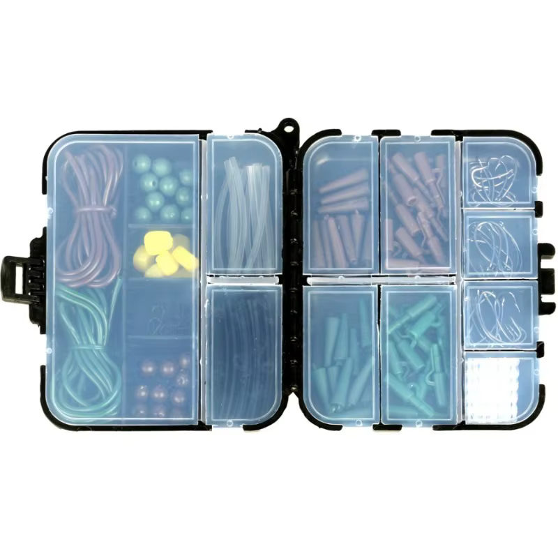 Kit d'accessoires de pêche, banque de pêche européenne, ensemble d'accessoires de pêche à la carpe européenne, ensemble de matériel de pêche, petit porte-pistolet, 152 pièces