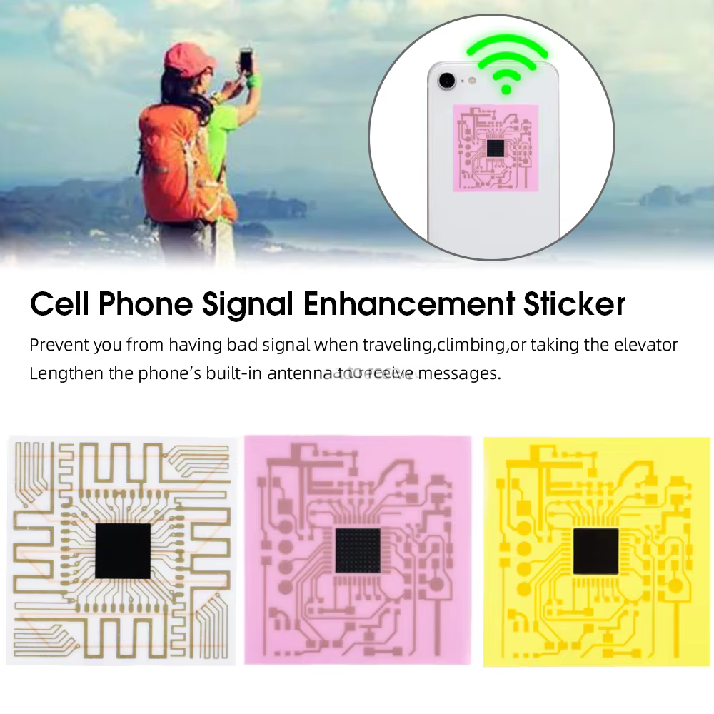 Autocollants-amplificateur de Signal de téléphone portable, autocollant d'amélioration du Signal de téléphone portable, amplificateur de Signal de téléphone portable 5g 4G pour iPhone