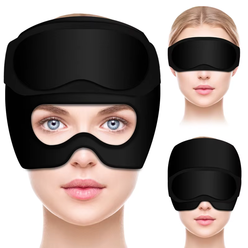 Chapeau de soulagement de la Migraine avec masque pour les yeux en Gel