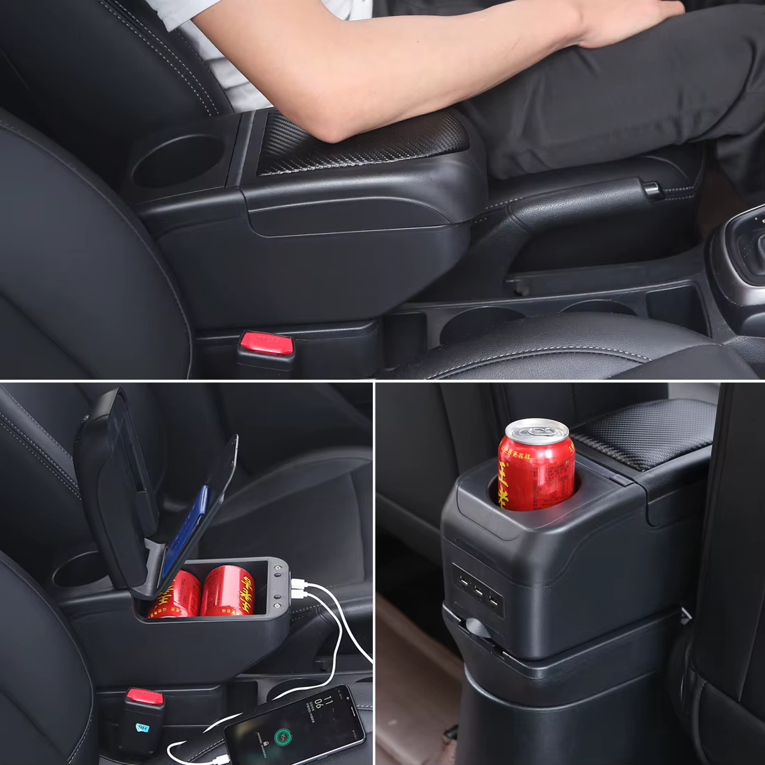 Boîte d'accoudoir pour Seat Ibiza, pour Seat Ibiza 6j 6L, boîte de rangement pour voiture, pièces de rechange, détails intérieurs, accessoires de voiture