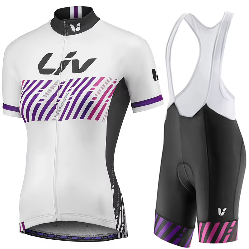Nouvel ensemble cycliste femme 2026 : Haut à manches courtes et short