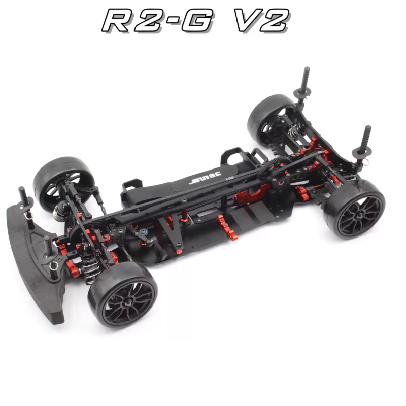 SNRC 1/10 R2 R2-G V2 R2-C V2 R3-G R3-C R3-PRO Accessoires métalliques RC, sangles inférieures avant et arrière, support C, coupelle de direction