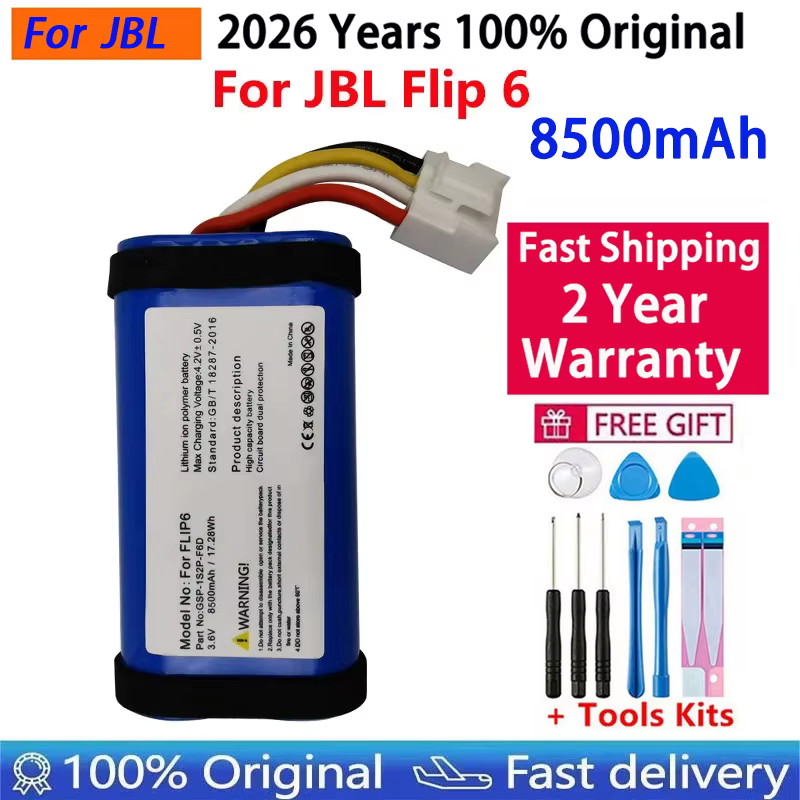 Batterie d'origine 2026 pour enceintes JBL Link 10 20, JBL Charge, Boombox, Flip, Pulse, Xtreme 1 2 3 4 5 6 – Expédition rapide