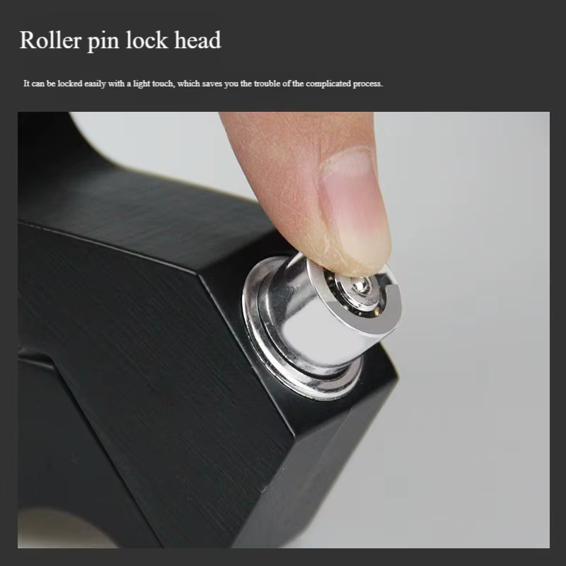 Verrou de guidon universel pour moto et vélo, en alliage d'aluminium robuste, antivol, pour ATV/moto tout-terrain/moto de rue