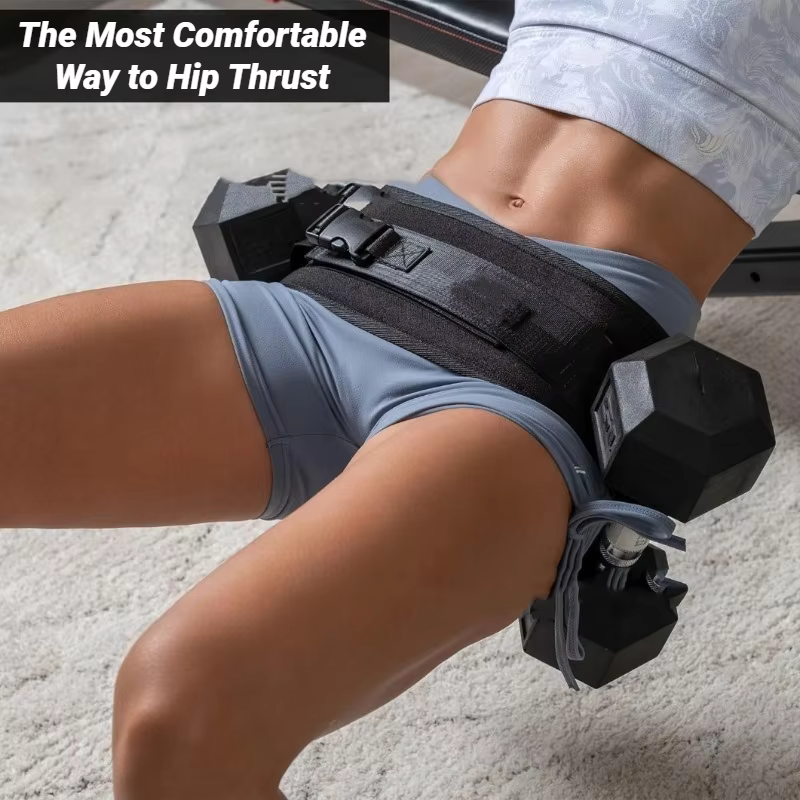 Ceinture d'exercice pour haltères, pour Hip Thrust et entraînement efficace des fessiers avec barre, pour le fitness de la taille et l'entraînement musculaire