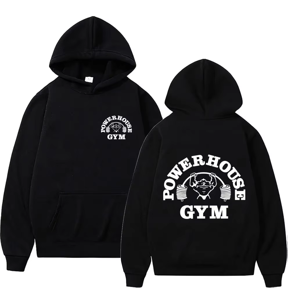 Powerhouse Gym Logo hommes et femmes sweats à capuche Harajuku Geek Fitness