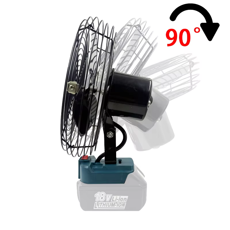 Accessoires de batterie pour Makita pour Milwaukee pour Dewalt 18V batterie au Lithium 8 pouces ventilateur électrique Table de Camping en plein air ventilateur de bureau