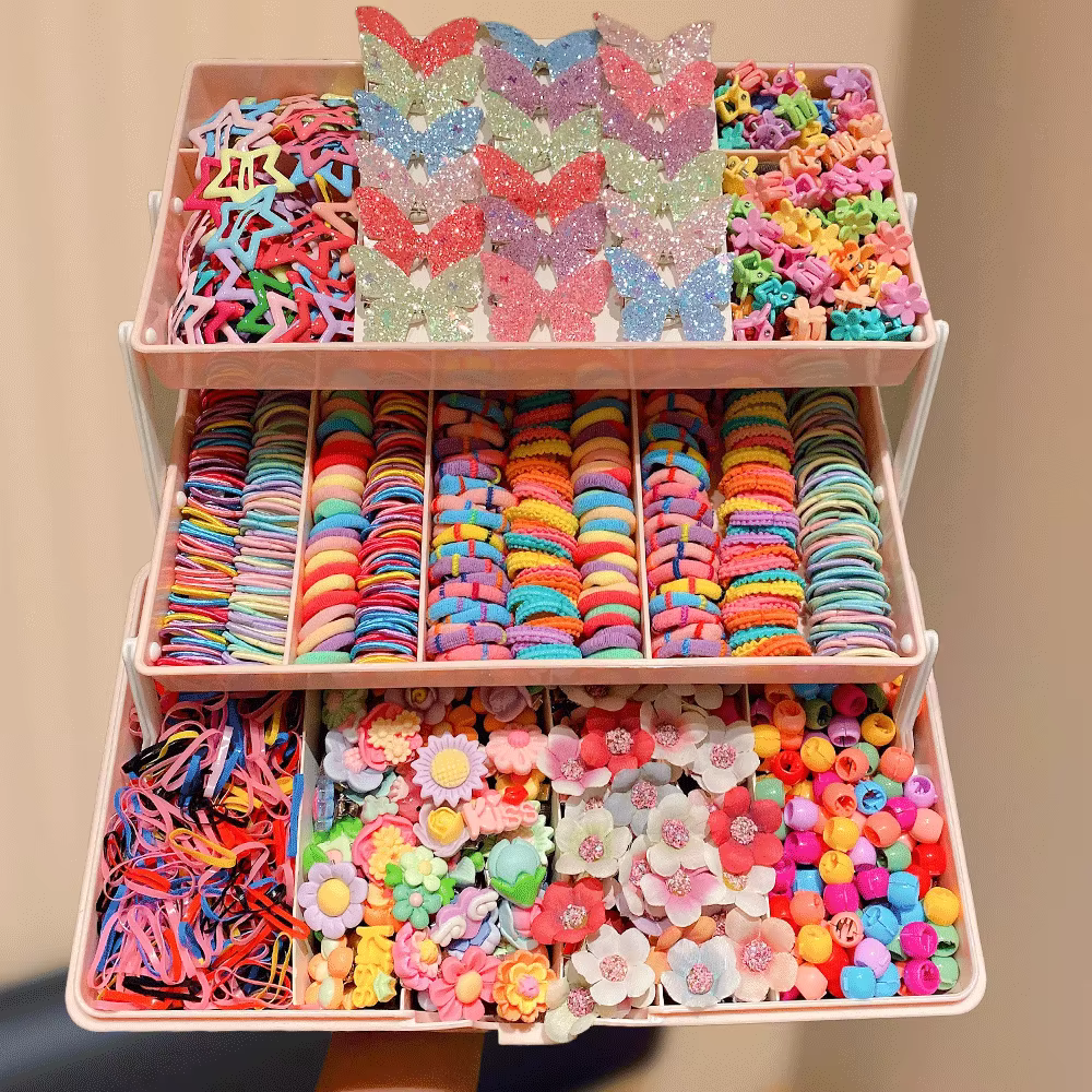 Ensemble d'accessoires pour cheveux pour filles, 577 pièces, couleurs assorties, épingles à cheveux papillon, Style doux pour un usage quotidien et cadeau de fête pour étudiants
